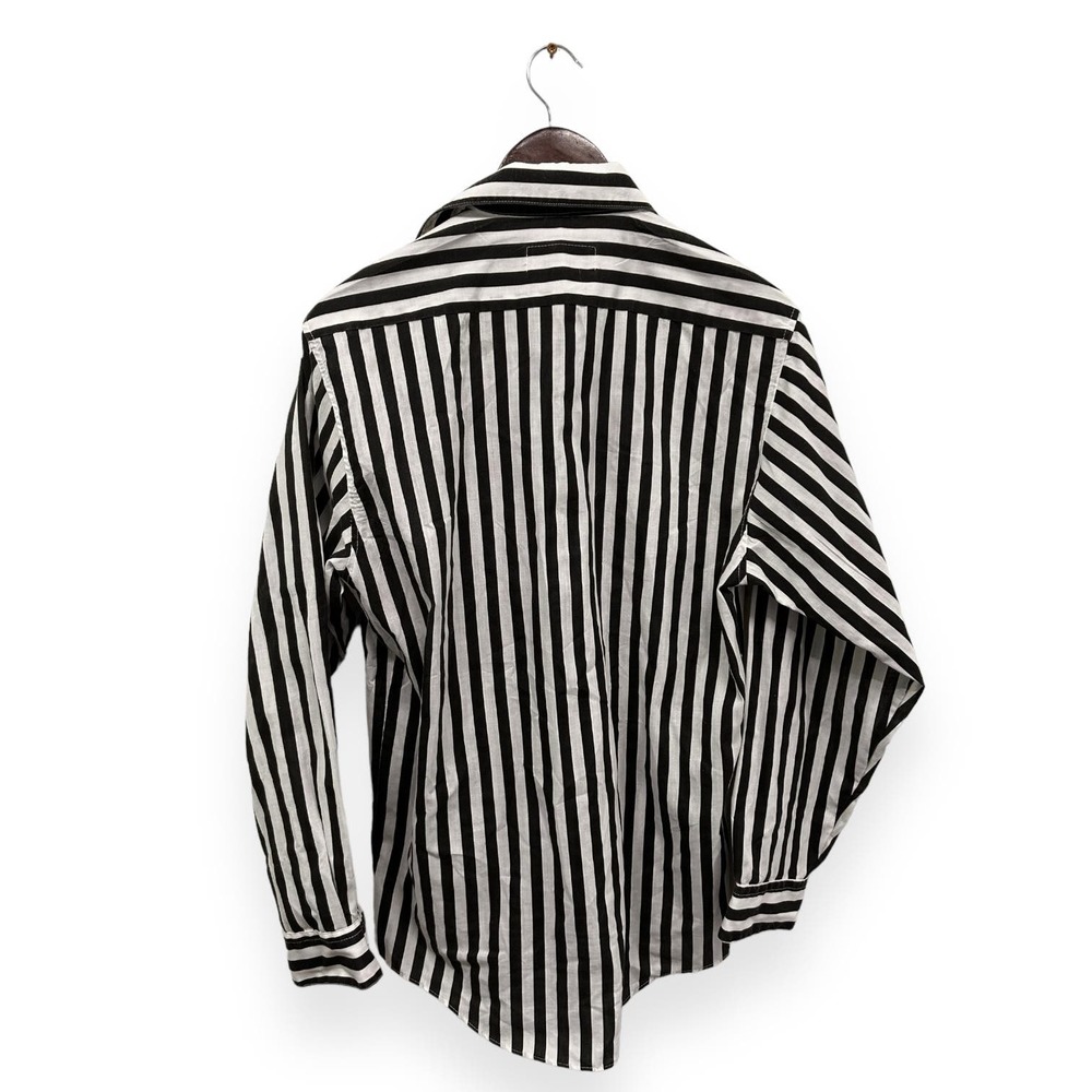 VTG Striped Glam Embroidered Shirt Size Small Oversized - Picture 2 of 5